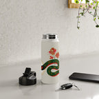 Snake and flowers Water Bottle Gallery Image 4