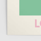Amour Love Green Pink Heart Poster Gallery Image 3