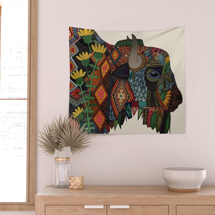 bison bone beige Wall Tapestry Gallery Image 2