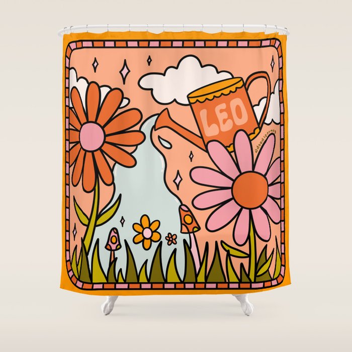 Leo Garden Shower Curtain Gallery Image 1