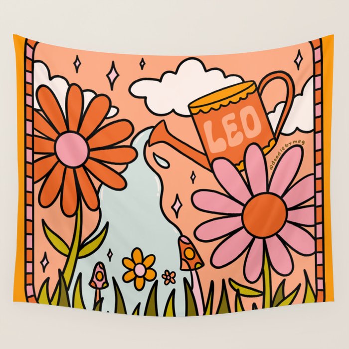 Leo Garden Wall Tapestry Gallery Image 4