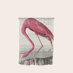 Pink Flamingo Vintage Art Wall Hanging Gallery Image 1