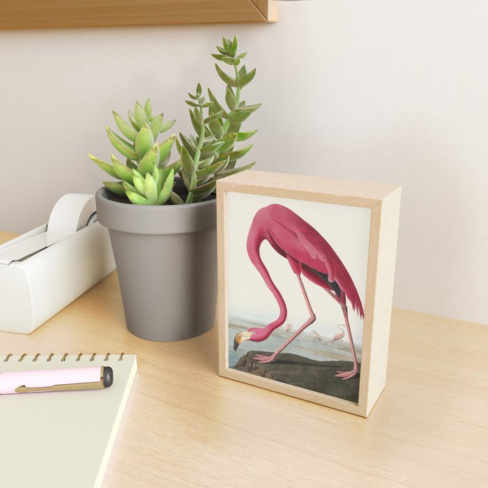 Pink Flamingo Vintage Art Mini Art Print Gallery Image 2