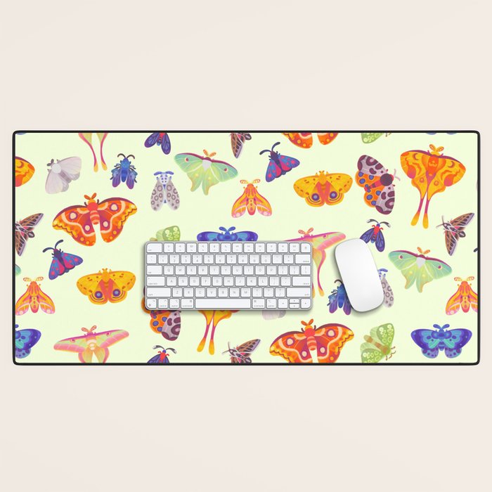 Moth - pastel Desk Mat Gallery Image 1