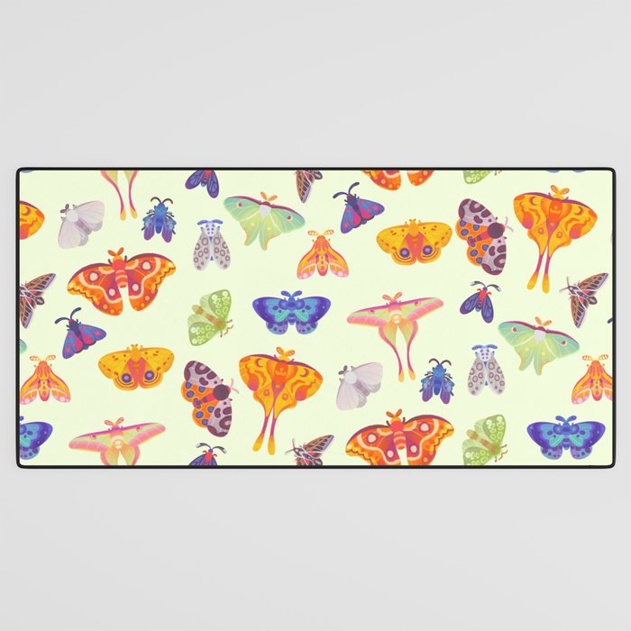 Moth - pastel Desk Mat Gallery Image 3