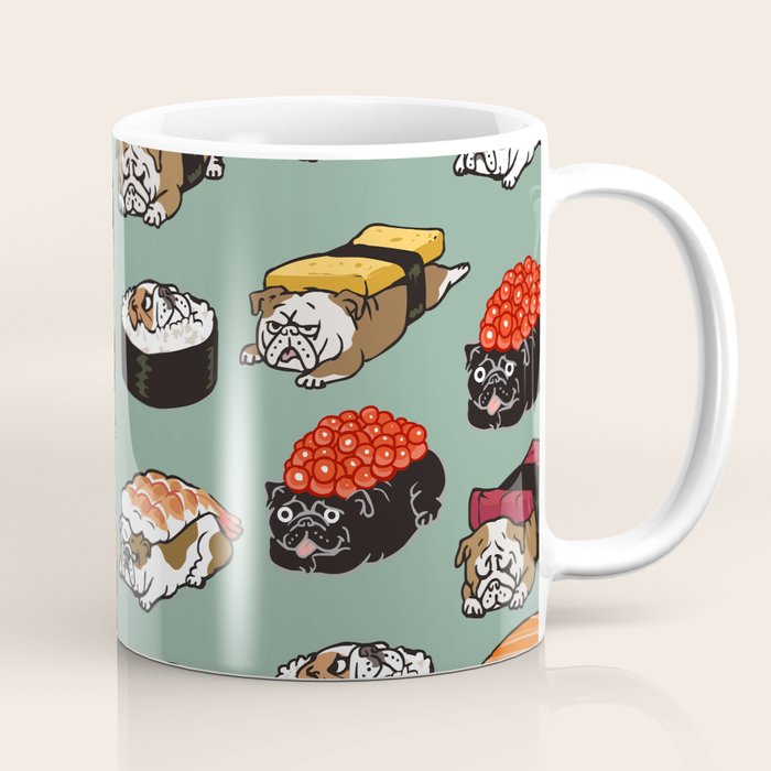 Sushi English Bulldog Coffee Mug Gallery Image 1