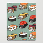 Sushi English Bulldog Notebook Gallery Image 4
