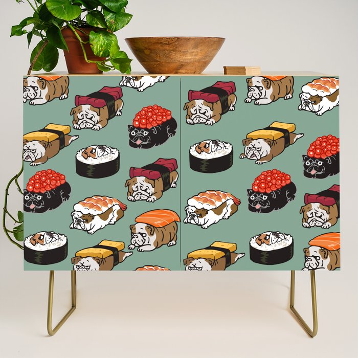 Sushi English Bulldog Credenza Gallery Image 1