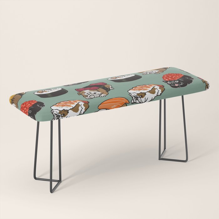 Sushi English Bulldog Bench Gallery Image 1