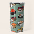Sushi English Bulldog Travel Mug Gallery Image 1