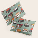 Sushi English Bulldog Pillow Sham Gallery Image 3