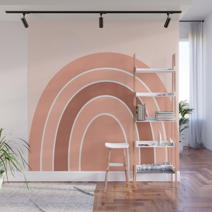 Rainbow arc - neutrals Wall Mural Gallery Image 1