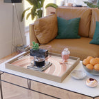 Rainbow arc - neutrals Serving Tray Gallery Image 2
