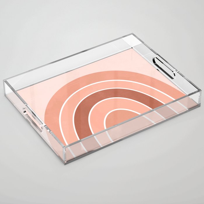 Rainbow arc - neutrals Acrylic Tray Gallery Image 1