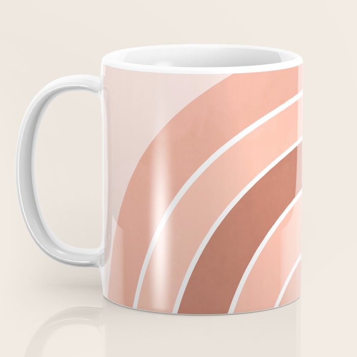 Rainbow arc - neutrals Coffee Mug Gallery Image 3
