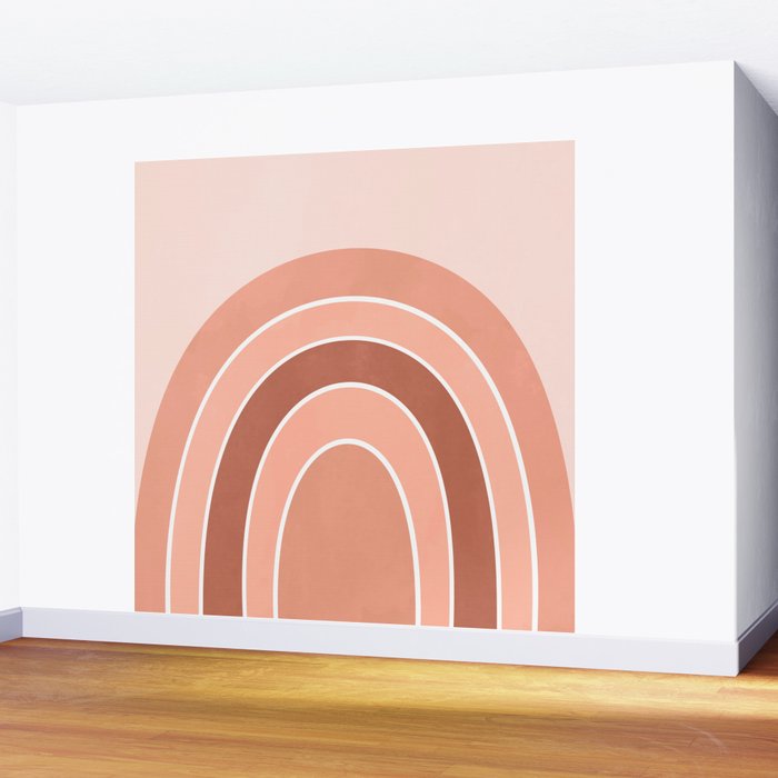 Rainbow arc - neutrals Wall Mural Gallery Image 2
