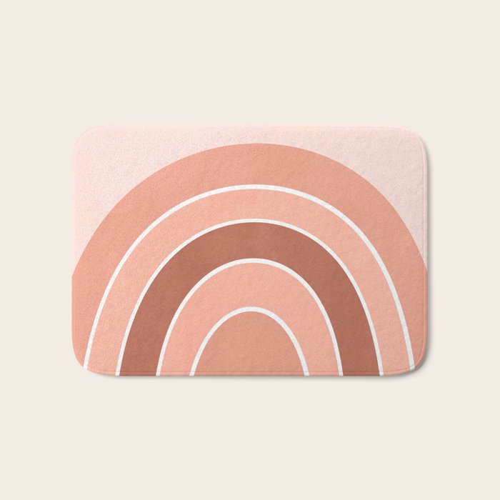 Rainbow arc - neutrals Bath Mat Gallery Image 1