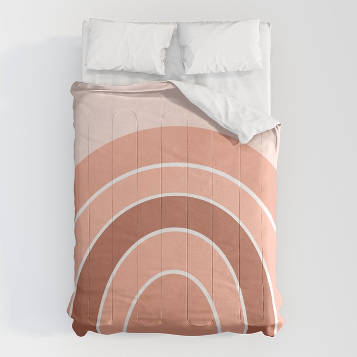Rainbow arc - neutrals Comforter Gallery Image 6