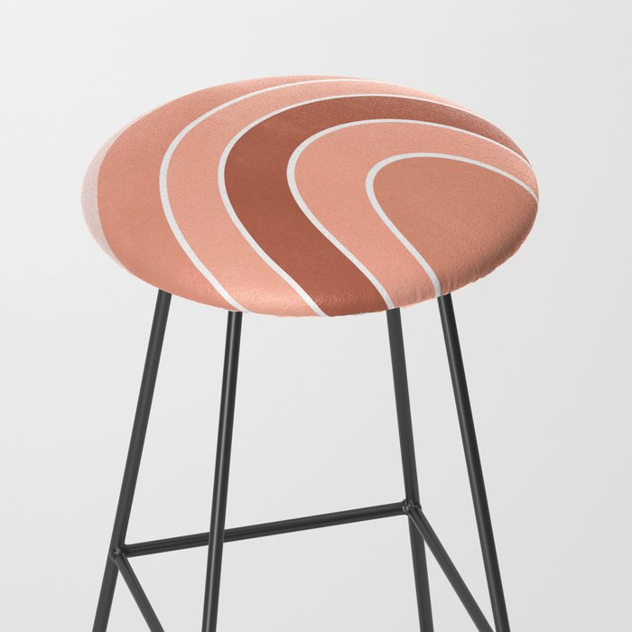 Rainbow arc - neutrals Stool Gallery Image 2