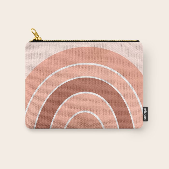 Rainbow arc - neutrals Carry All Pouch Gallery Image 1