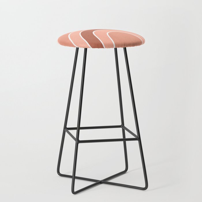Rainbow arc - neutrals Stool Gallery Image 1