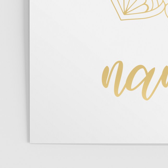 Namaste Gold Mandala Design Poster Gallery Image 3