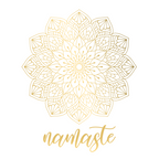 Namaste Gold Mandala Design Coffee Mug Gallery Image 2
