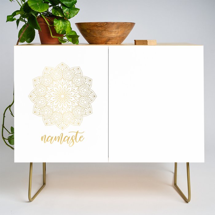 Namaste Gold Mandala Design Credenza Gallery Image 1