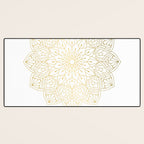 Namaste Gold Mandala Design Desk Mat Gallery Image 3