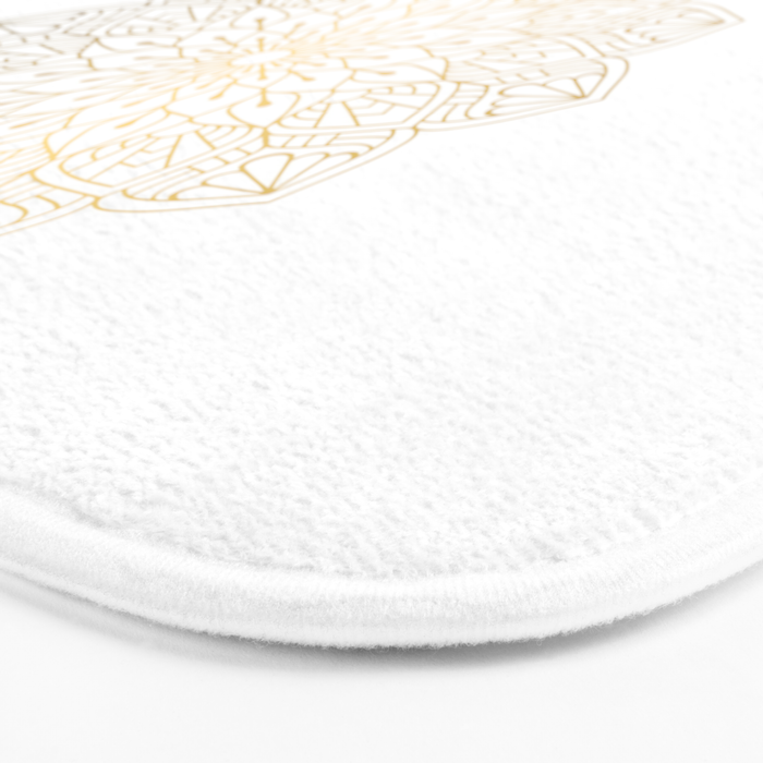 Namaste Gold Mandala Design Bath Mat Gallery Image 3