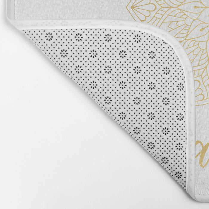 Namaste Gold Mandala Design Bath Mat Gallery Image 2