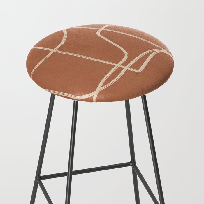 Abstract line art 22 Stool Gallery Image 2