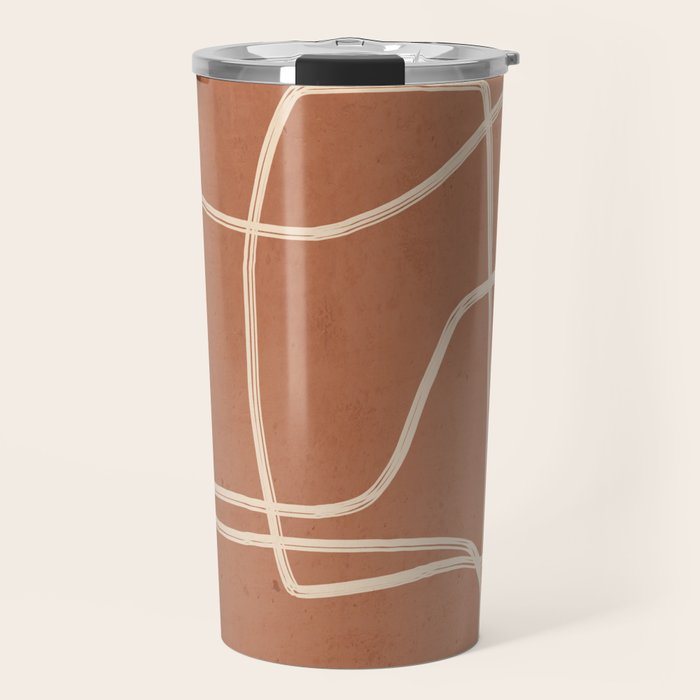Abstract line art 22 Travel Mug Gallery Image 1