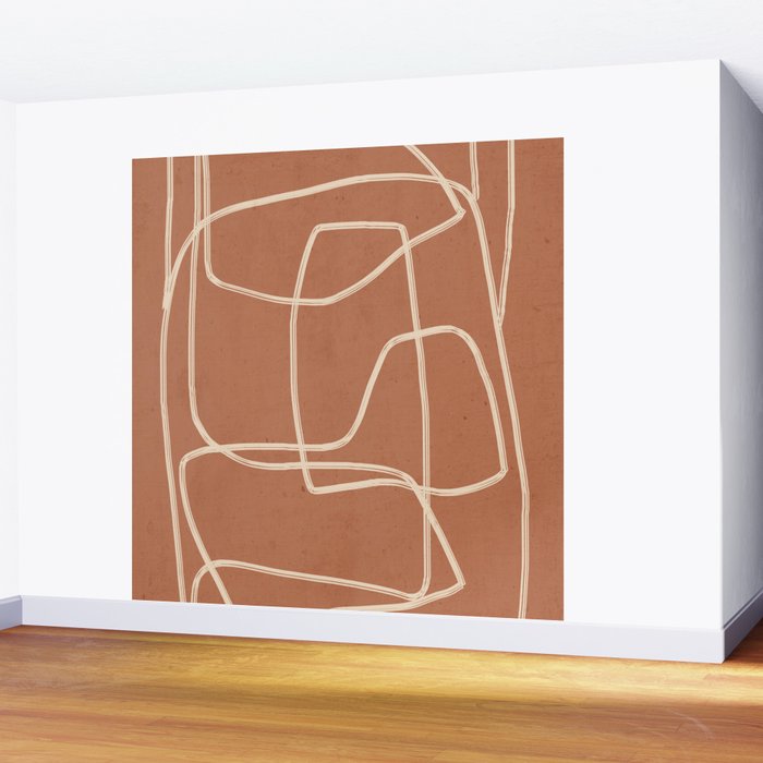 Abstract line art 22 Wall Mural Gallery Image 2