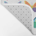 Colorful Butterflies  Bath Mat Gallery Image 2