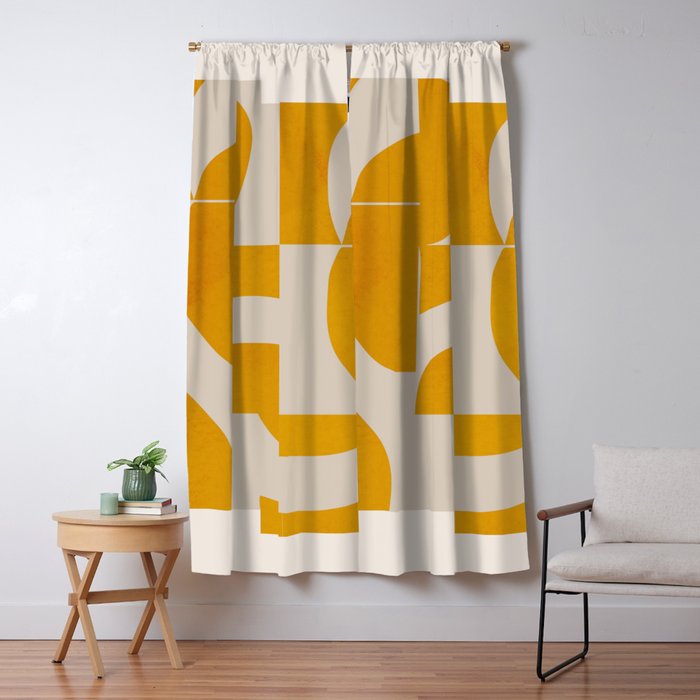Minimal Geometric Shapes 228 Window Curtain Gallery Image 5