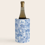 chinoiserie toile blue Wine Chiller Gallery Image 1