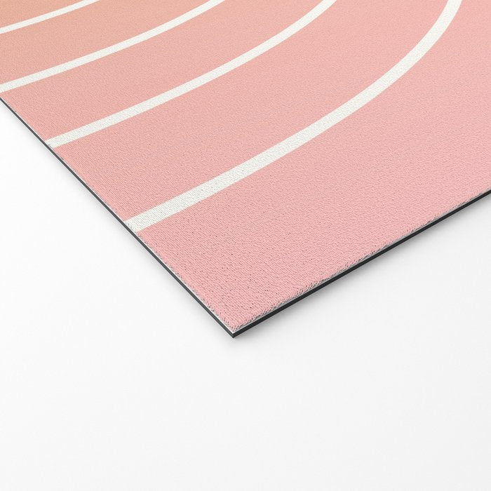 Ombre Arch XIII Pastel Sunset Gradient Modern Geometric Lines Welcome Mat Gallery Image 2