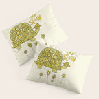 go slow retro turtle // art by surfy birdy Pillow Sham Gallery Image 3