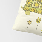 go slow retro turtle // art by surfy birdy Pillow Sham Gallery Image 4