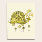 go slow retro turtle // art by surfy birdy Notebook Gallery Image 4