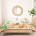 Home Green Home Garden with Cats Duvet Cover Gallery Image 3