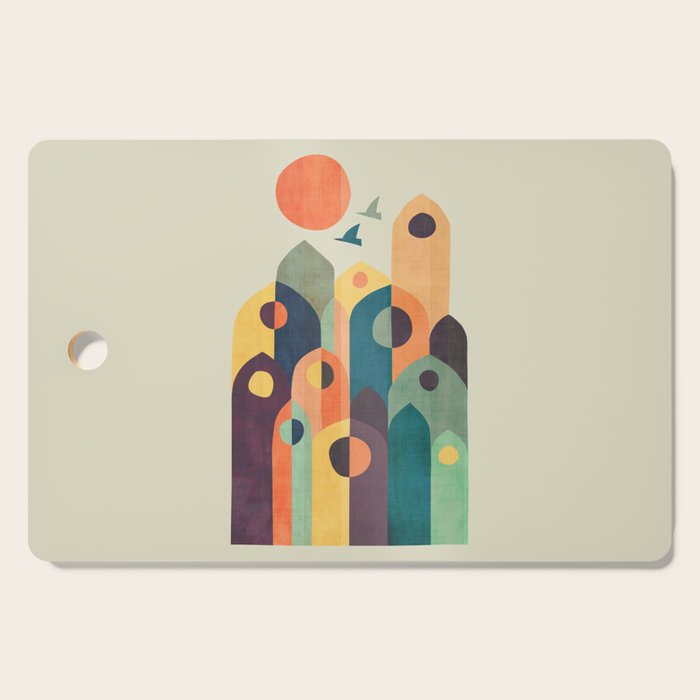 Ancient city Cutting Board Gallery Image 1