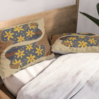 Cowgirl Boots â Teal & Yellow Pillow Sham Gallery Image 2