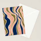 Earthy Rivers Cobalt Stationery Card Gallery Image 2