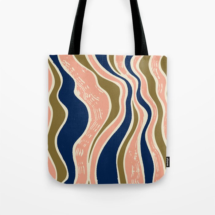 Earthy Rivers Cobalt Tote Bag Gallery Image 1