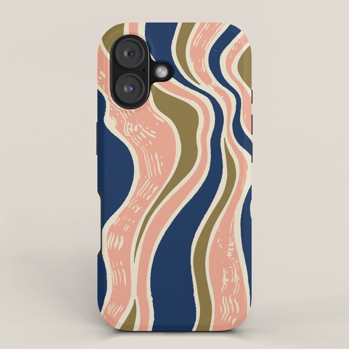 Earthy Rivers Cobalt iPhone Case Gallery Image 1