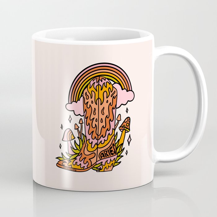 Aries Cowboy Boots Coffee Mug Gallery Image 1