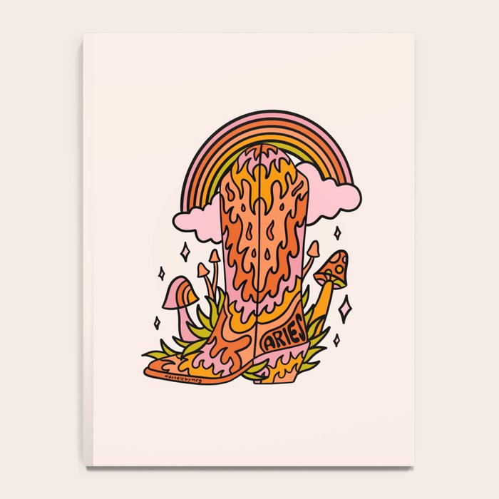 Aries Cowboy Boots Notebook Gallery Image 4