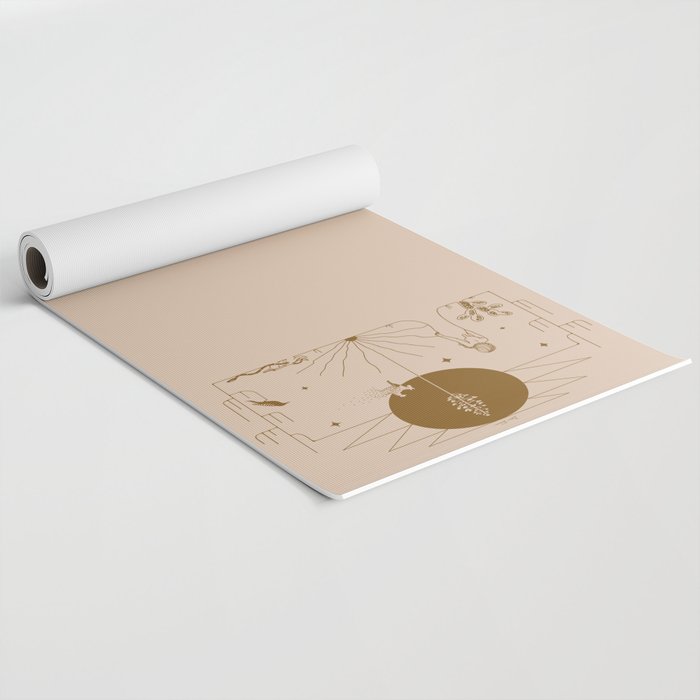 It Was All A Dream - Tan & Rust Yoga Mat Gallery Image 2